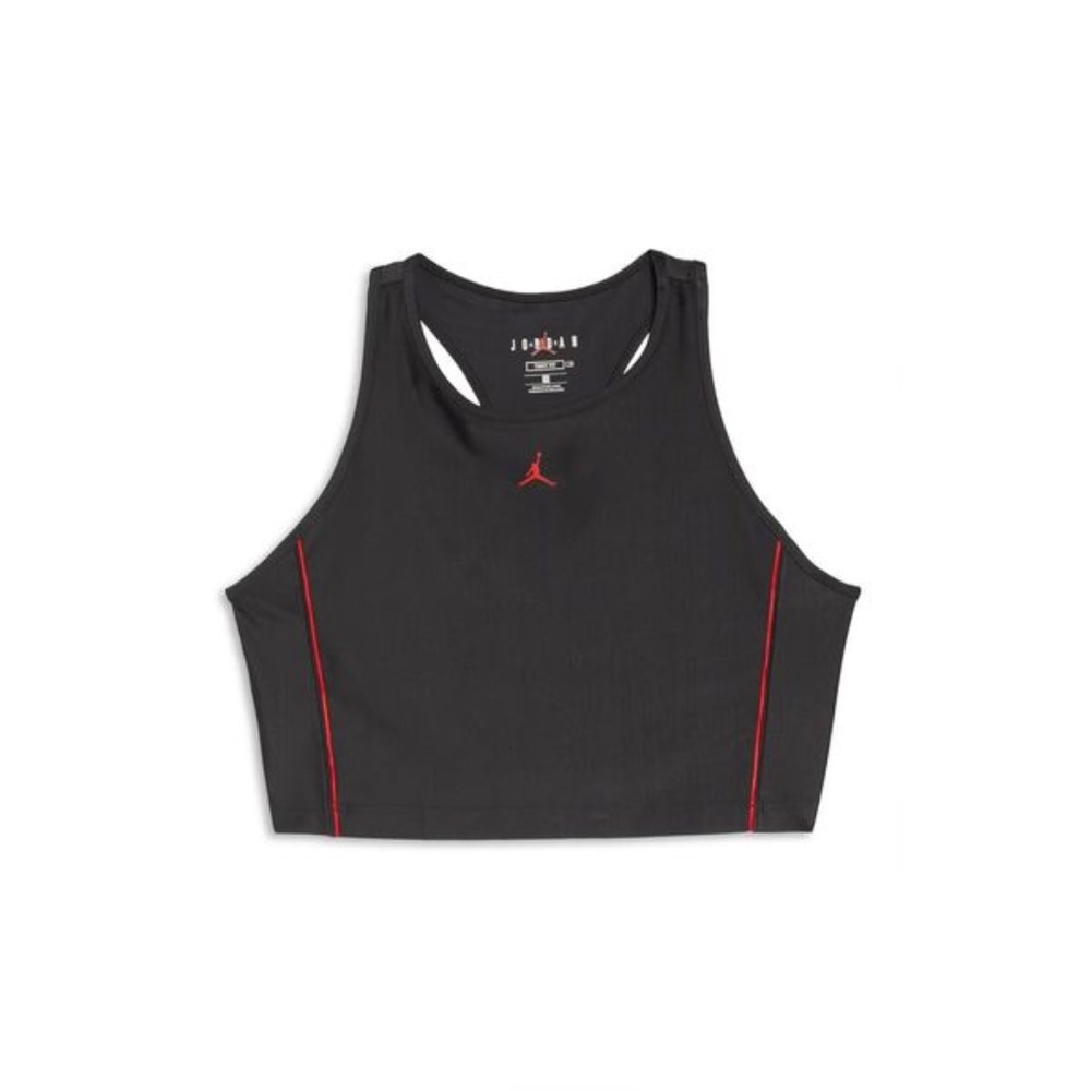 Women's Nike Jordan Plus  Essential Crop Tops Tank Top 'Black' DD0283-010 NWT